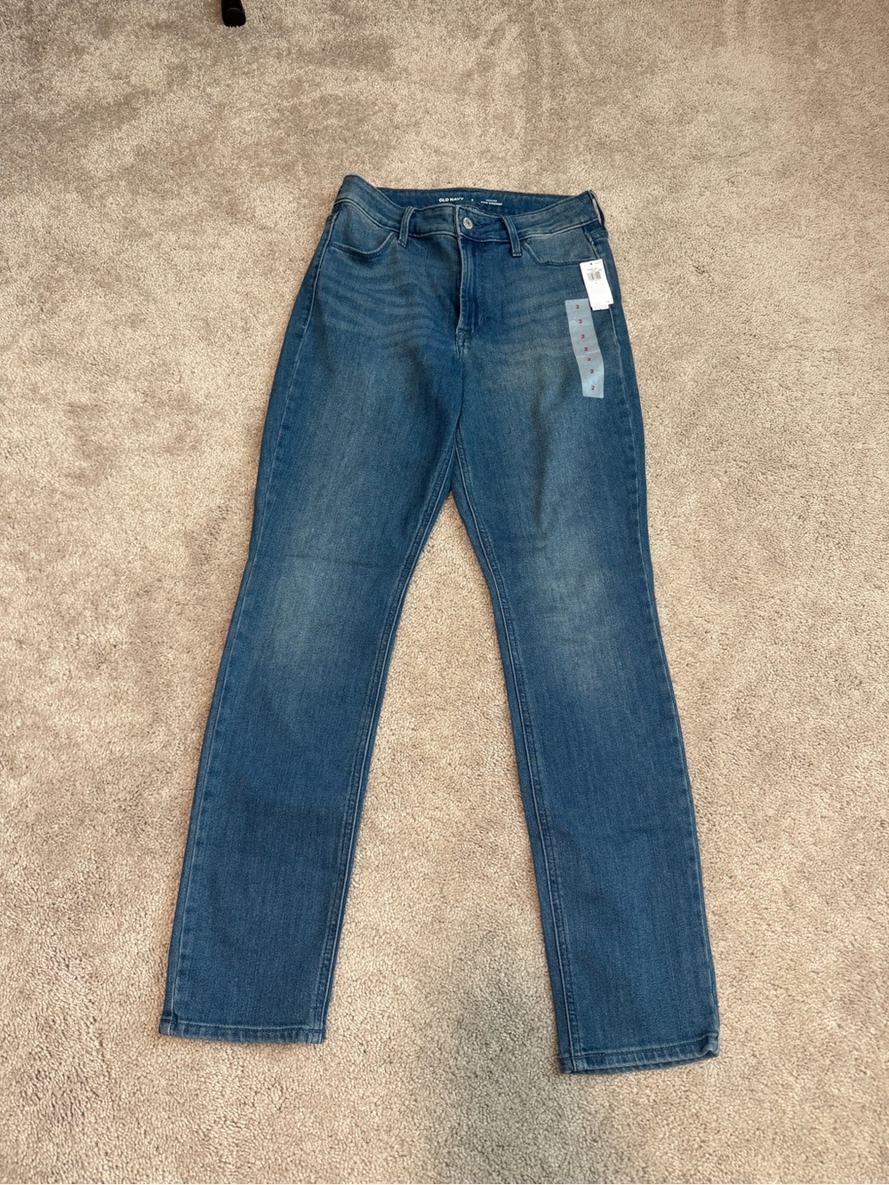 Women’s Mid Wash Blue Straight Jeans